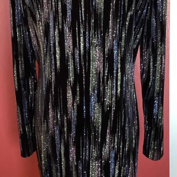 New Elegant Black and Silver Women's Dress - Picture 4 of 5